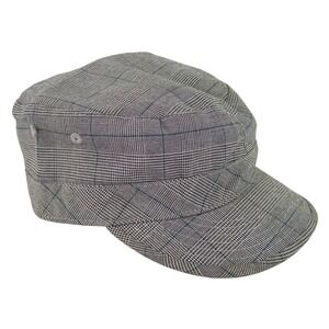 Tribe Unisex M Plaid Cadet Military Army Stash Flat Top Hat Stash Cap